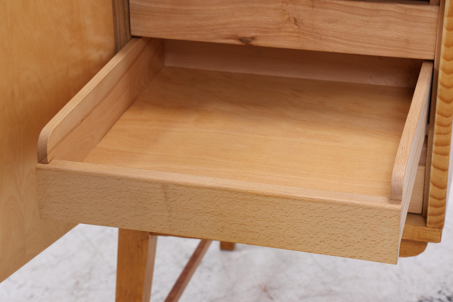 Vintage Schreibtisch aus Esche | Mid-Century Bürotisch 60er Jahre Design