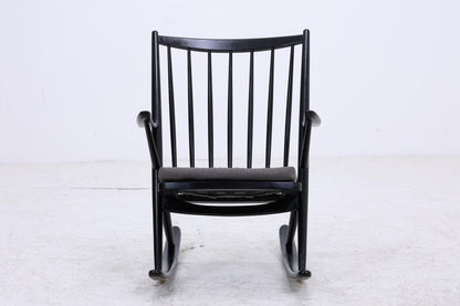 Vintage Schaukelstuhl Modell 182 Rocking Chair von Frank Reenskaug für Bramin | Danish Design Mid Century Sessel