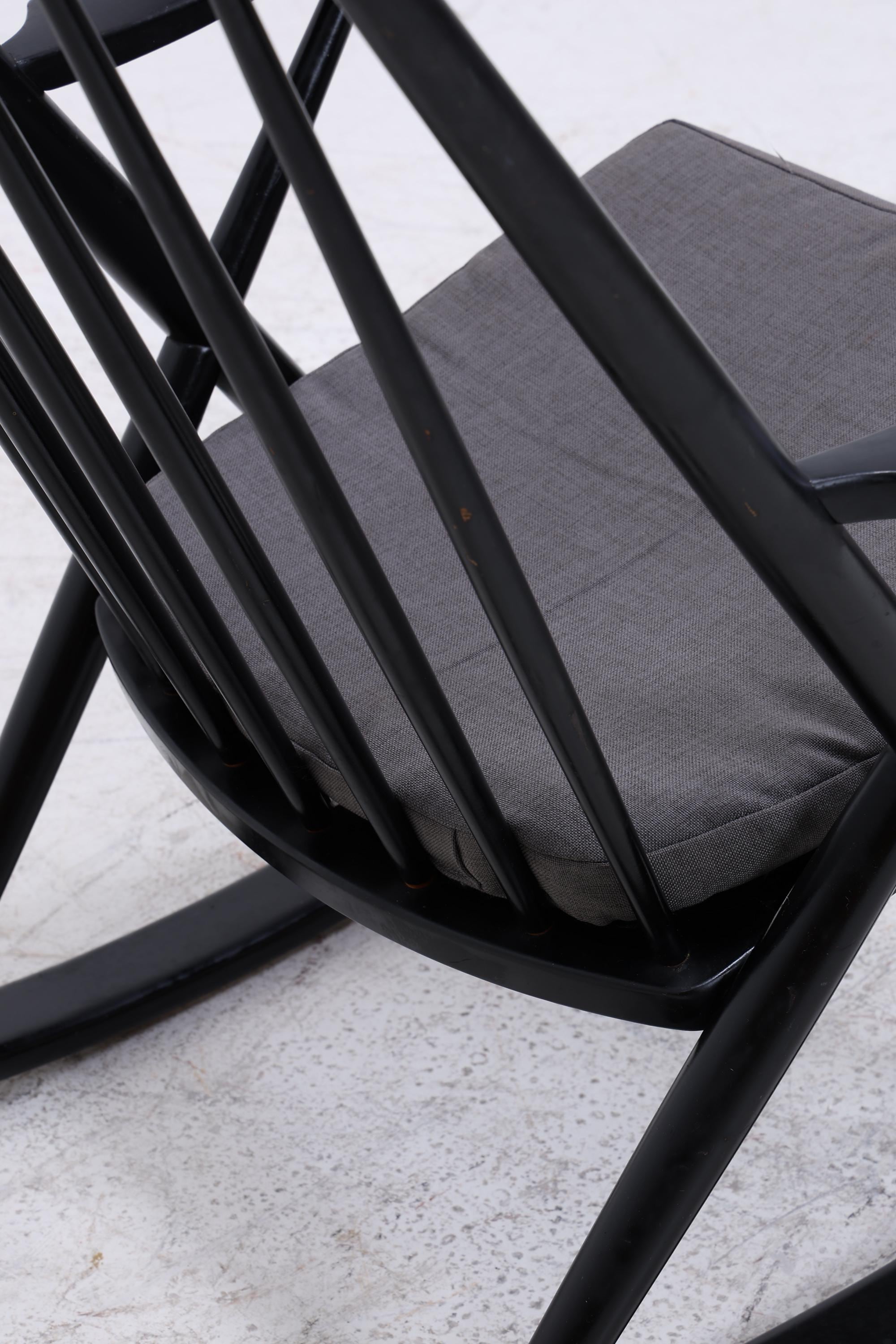 Vintage Schaukelstuhl Modell 182 Rocking Chair von Frank Reenskaug für Bramin | Danish Design Mid Century Sessel
