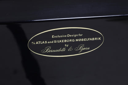 Vintage Teak Barschrank von Bernadotte &amp; Björn für Atlas Silkeborg | Mid Century Minibar mit Kühlschrank