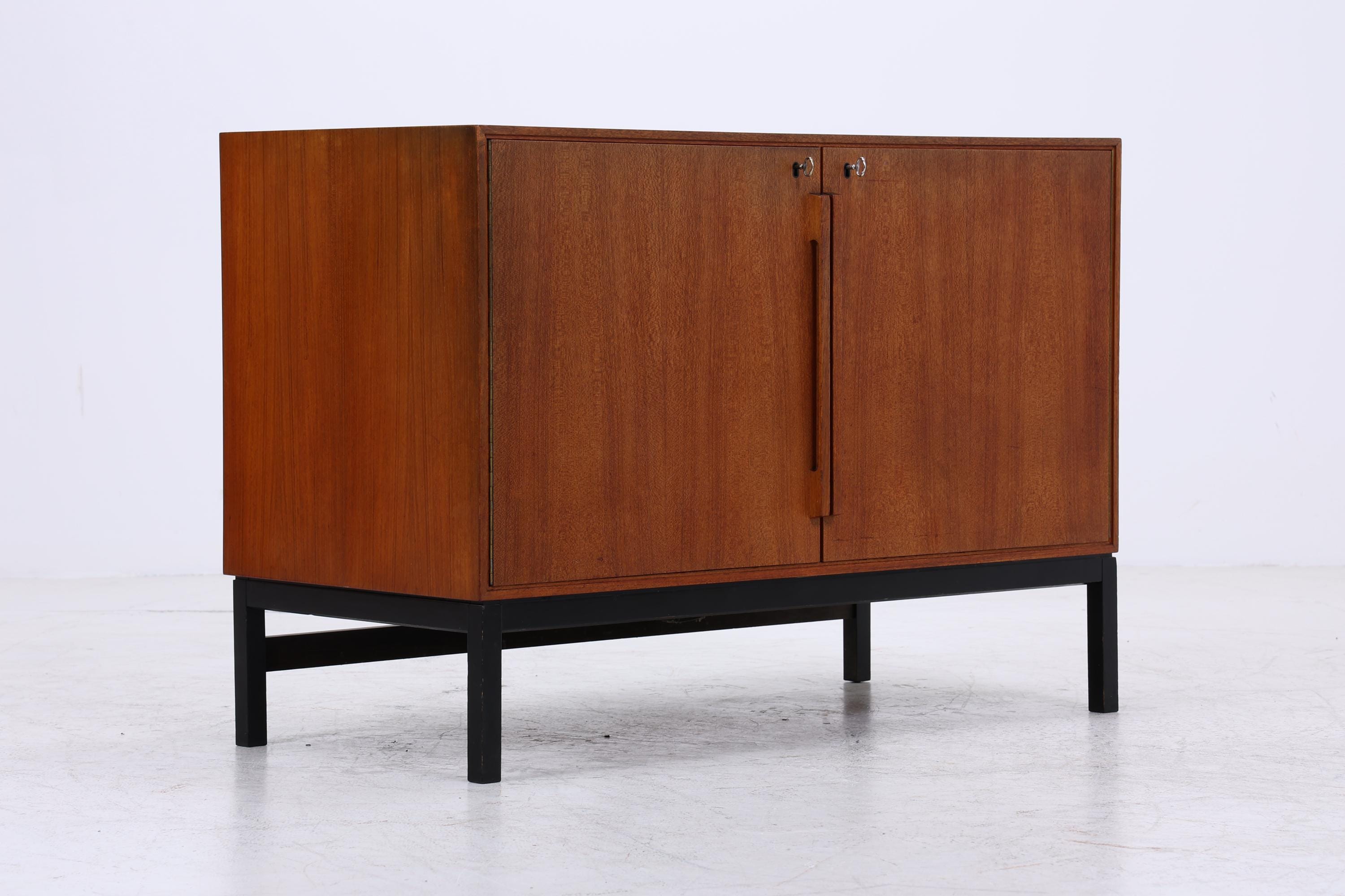 Vintage Teak Barschrank von Bernadotte &amp; Björn für Atlas Silkeborg | Mid Century Minibar mit Kühlschrank