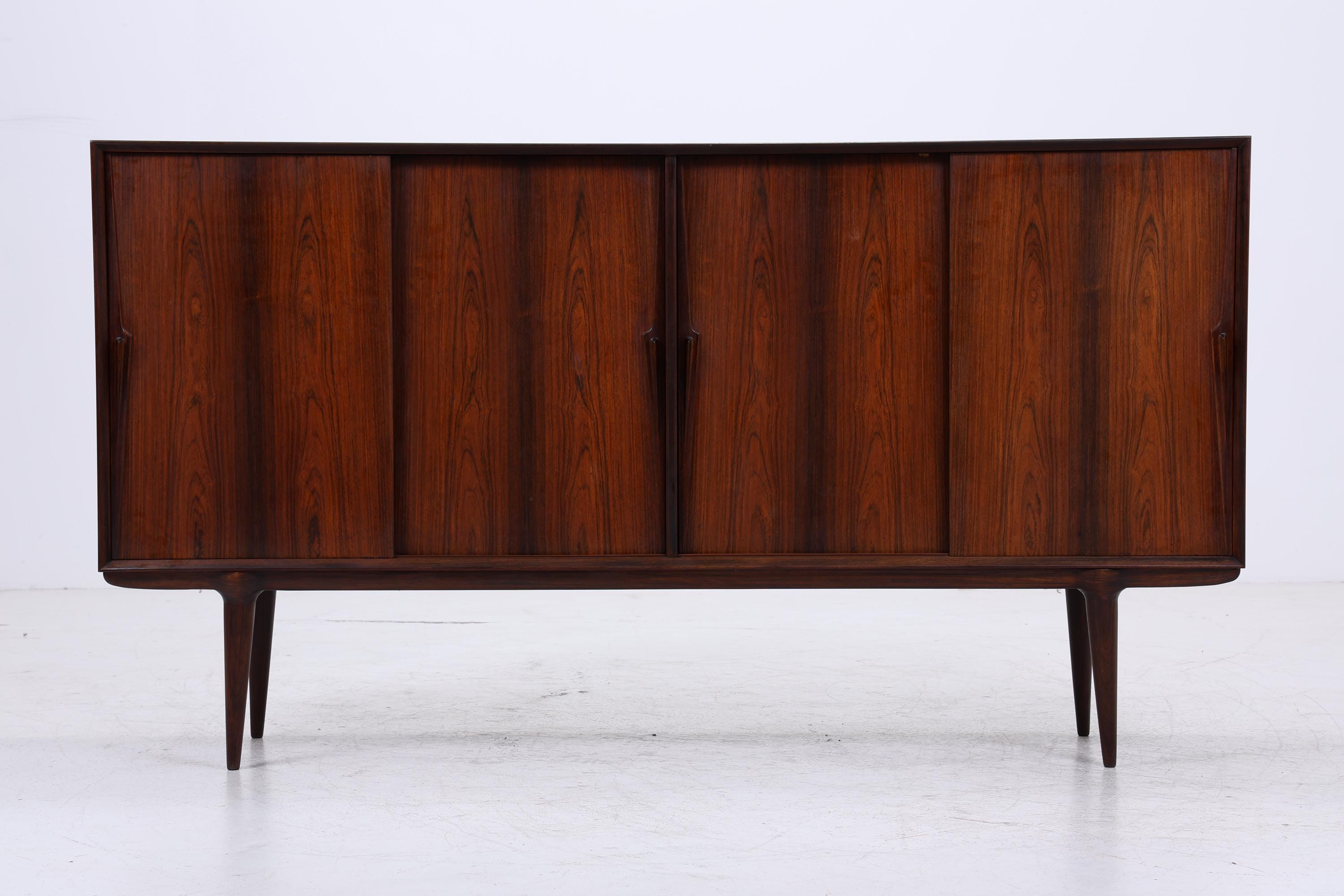 Vintage Palisander Highboard von Omann Jun | Mid Century Sideboard Schubladen Schrank Holz Aufbewahrung