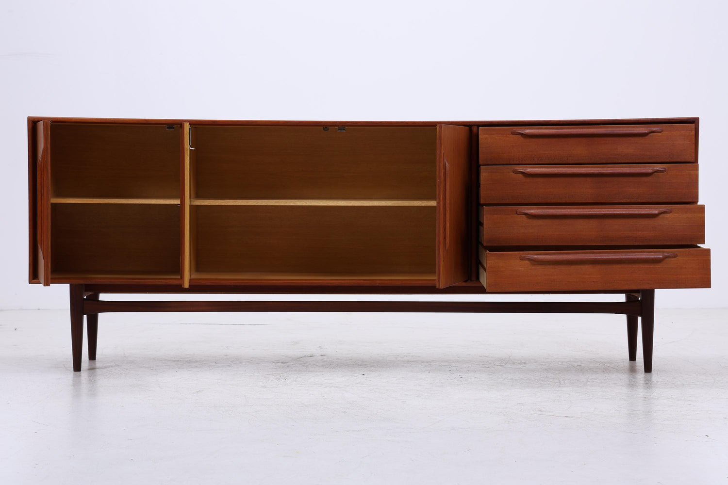 Vintage Teak Sideboard von Heinrich Riestenpatt für RT Möbel | Mid Century Modell RT200 Anrichte Retro Holz Aufbewahrung