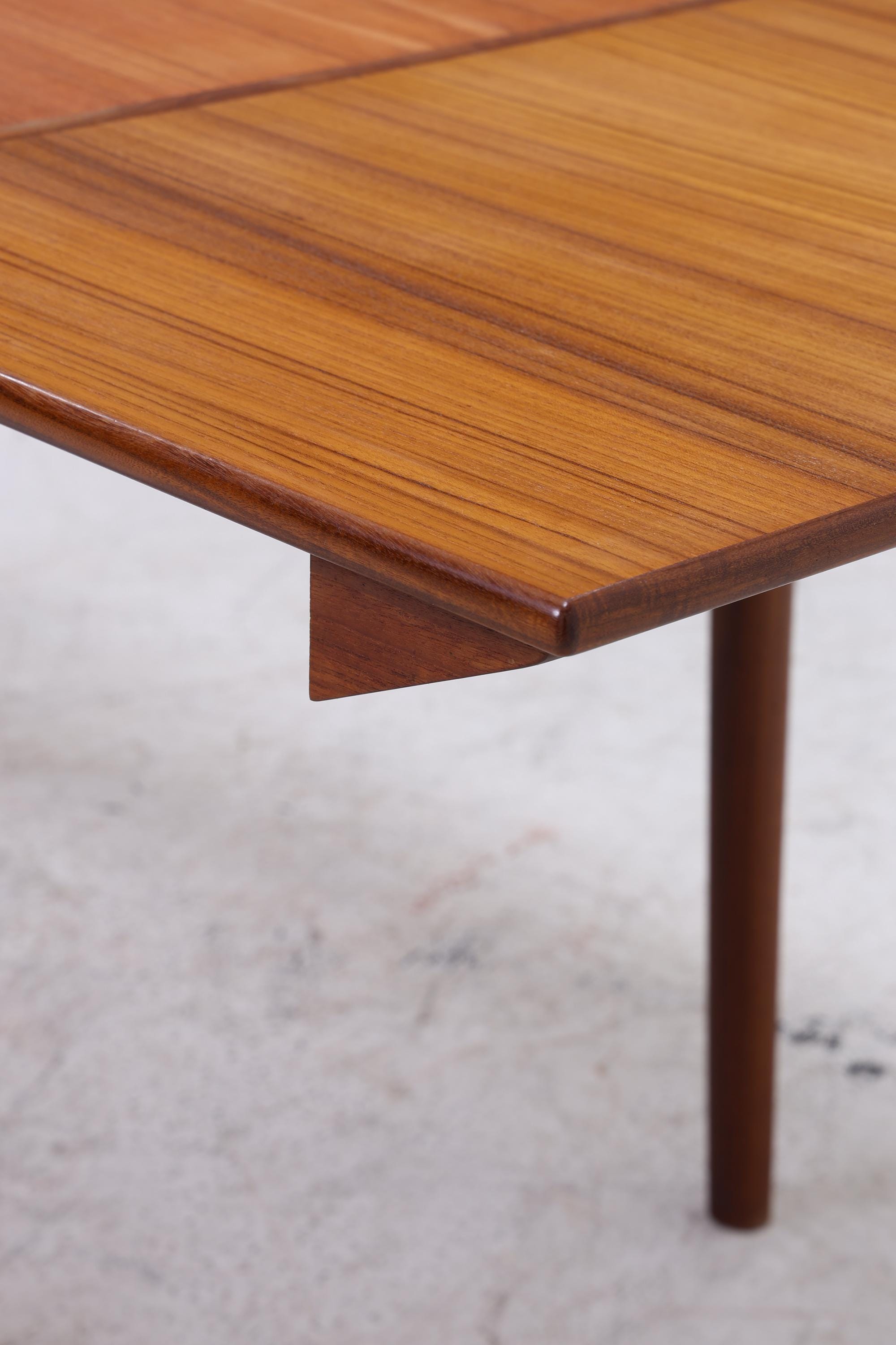 Vintage Teak Esstisch | Danish Design ausziehbar Mid Century Küchentisch 60er Jahre
