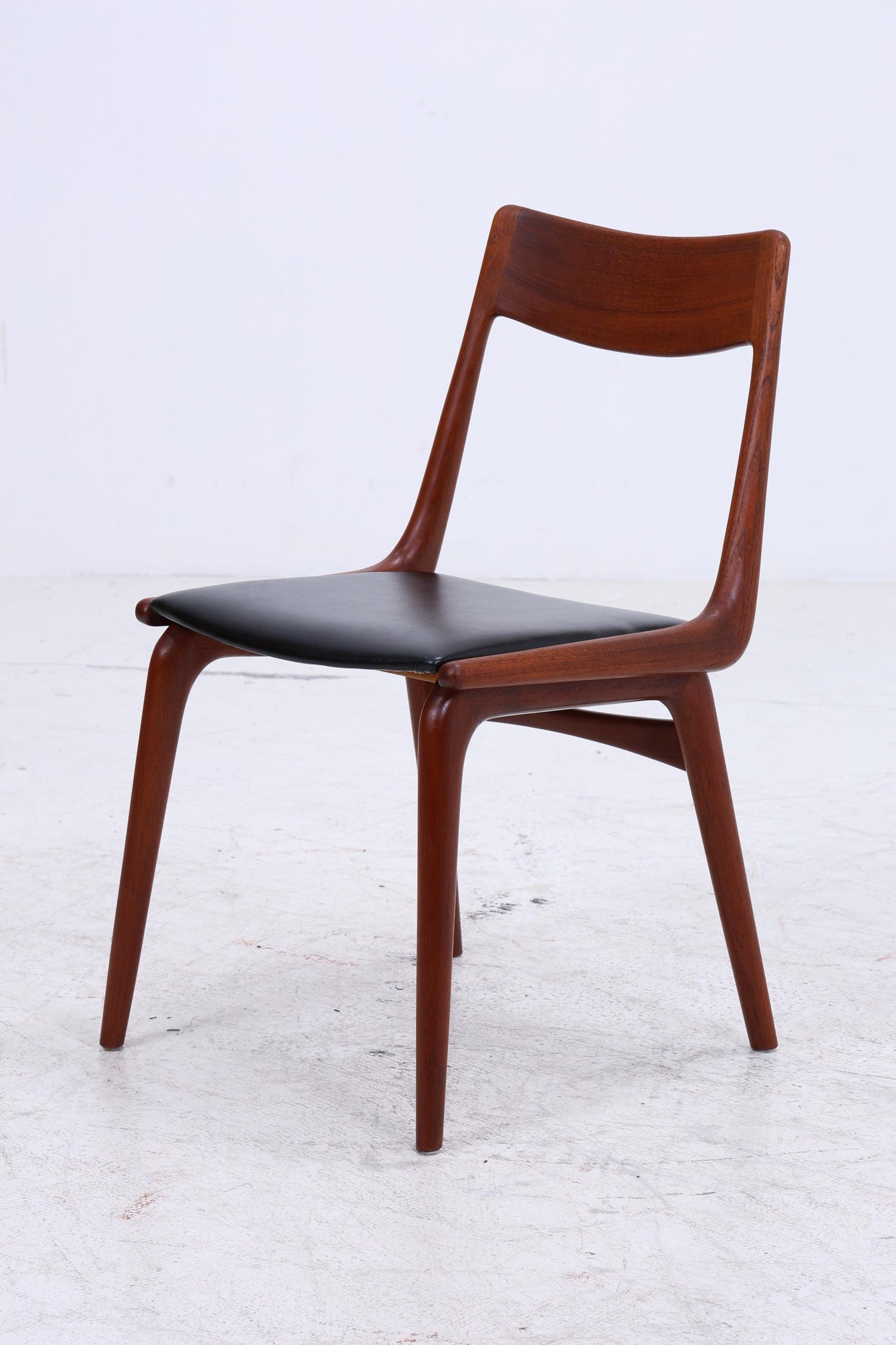 4er Set Modell 370 Boomerang Stühle aus Teak von Alfred Christensen für Slagelse | Mid Century Danish Design Stuhl