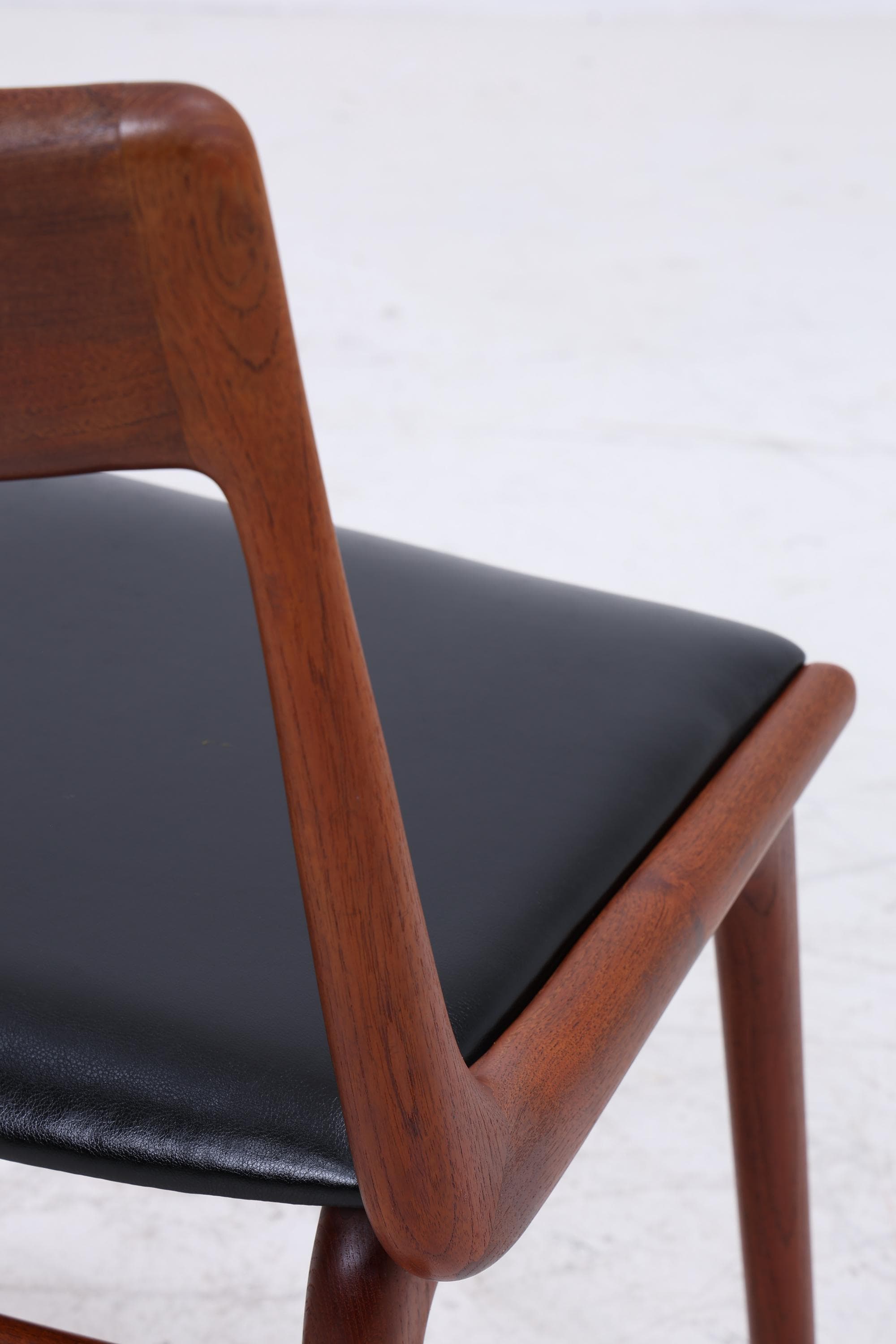 4er Set Modell 370 Boomerang Stühle aus Teak von Alfred Christensen für Slagelse | Mid Century Danish Design Stuhl