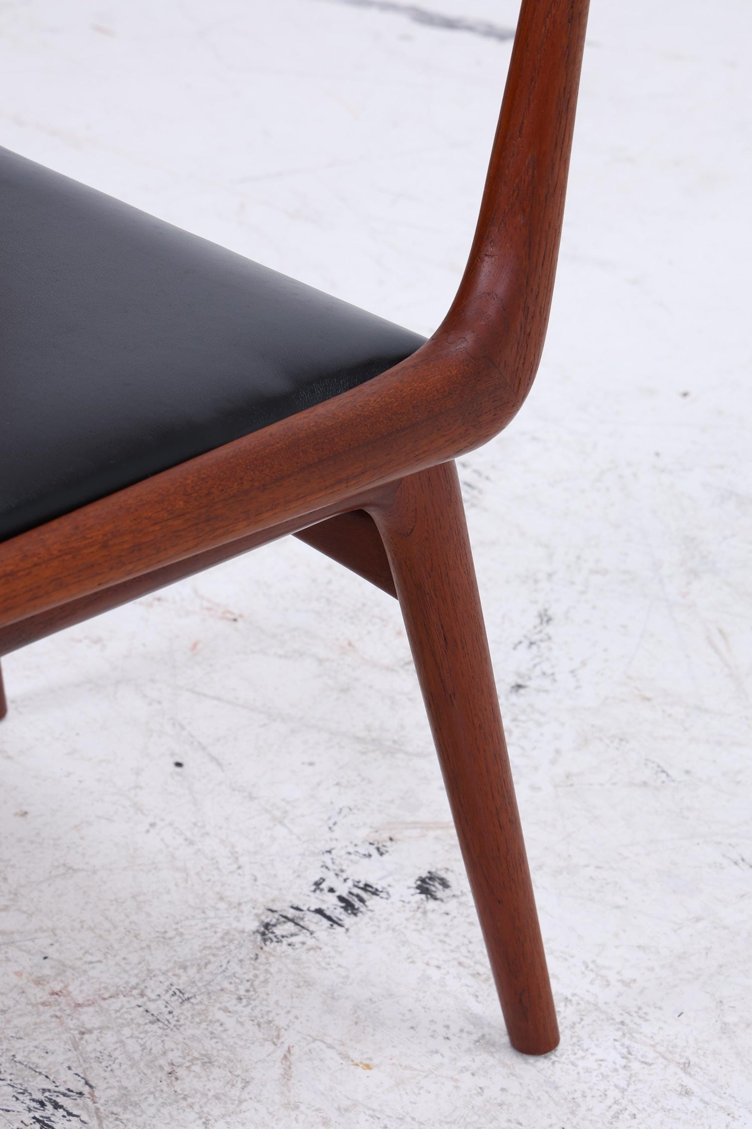 4er Set Modell 370 Boomerang Stühle aus Teak von Alfred Christensen für Slagelse | Mid Century Danish Design Stuhl