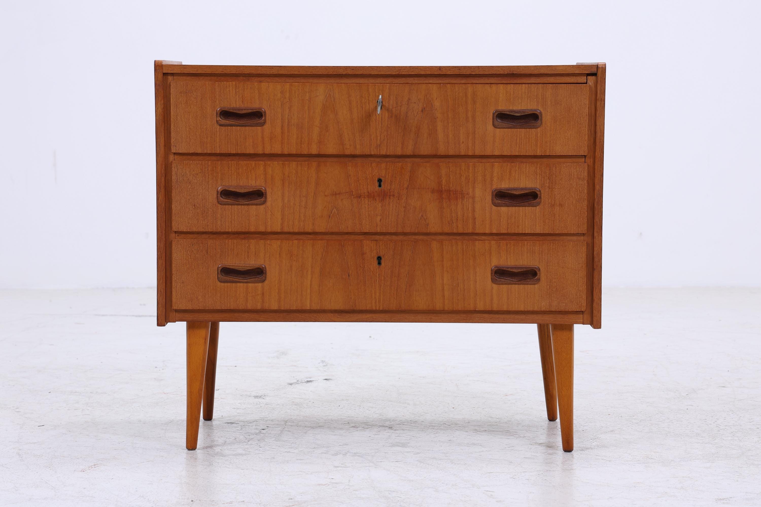 Vintage Teak Kommode | Mid-Century Schubladenkommode
