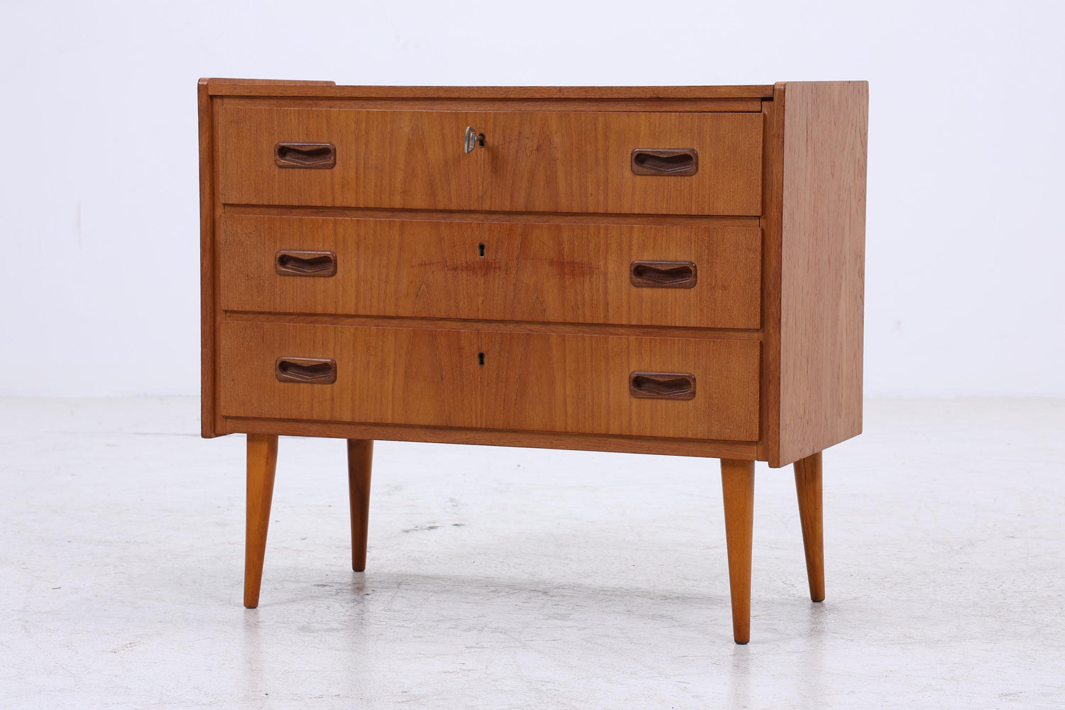 Vintage Teak Kommode | Mid-Century Schubladenkommode