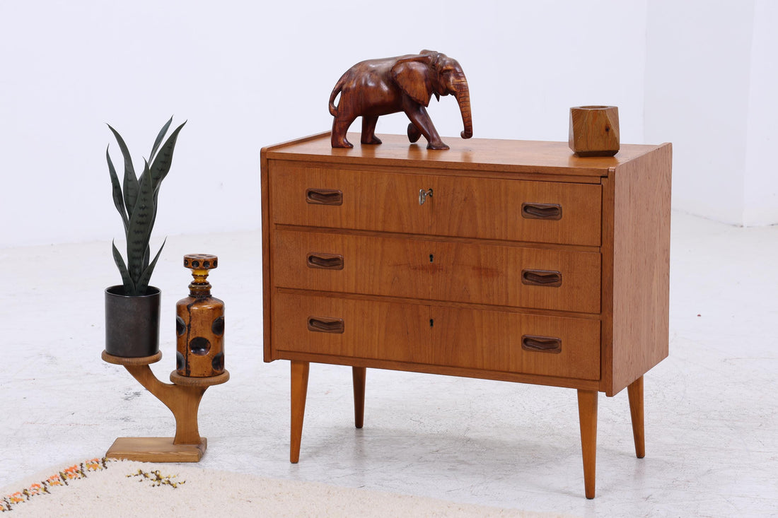 Vintage Teak Kommode | Mid-Century Schubladenkommode