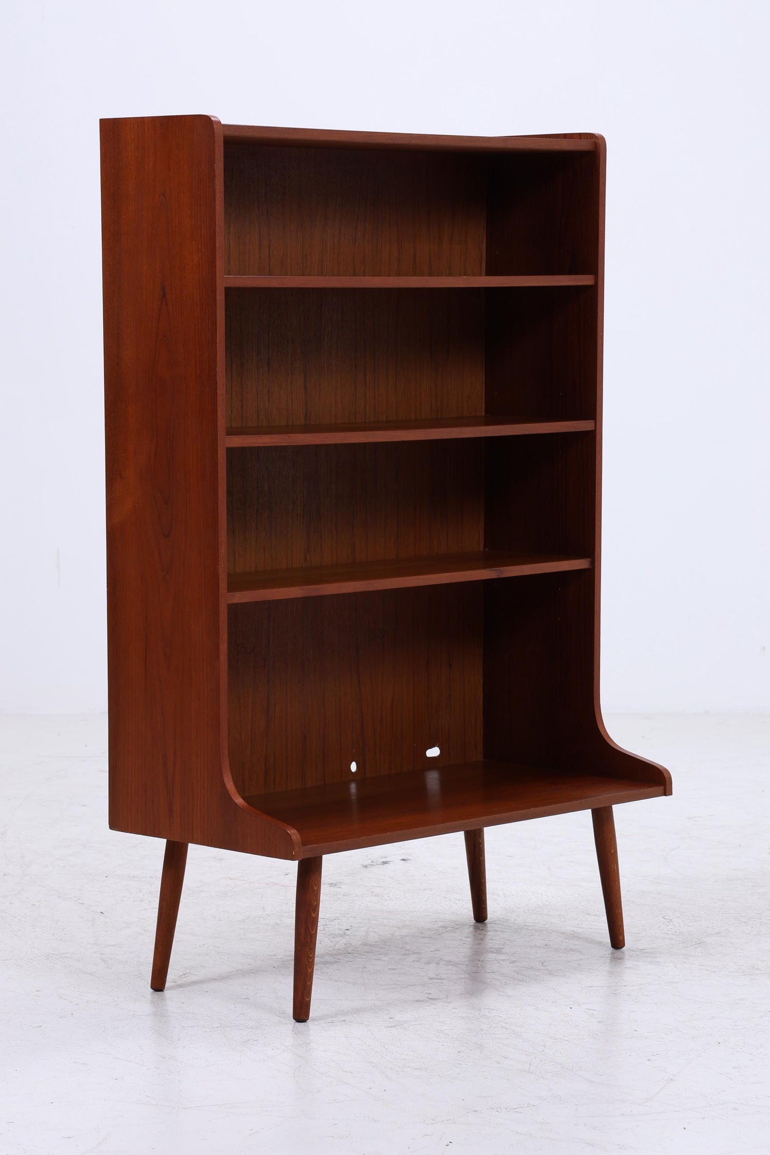 Vintage Teak Bücherregal | Mid Century Regal | 60er Retro Holz Aufbewahrung