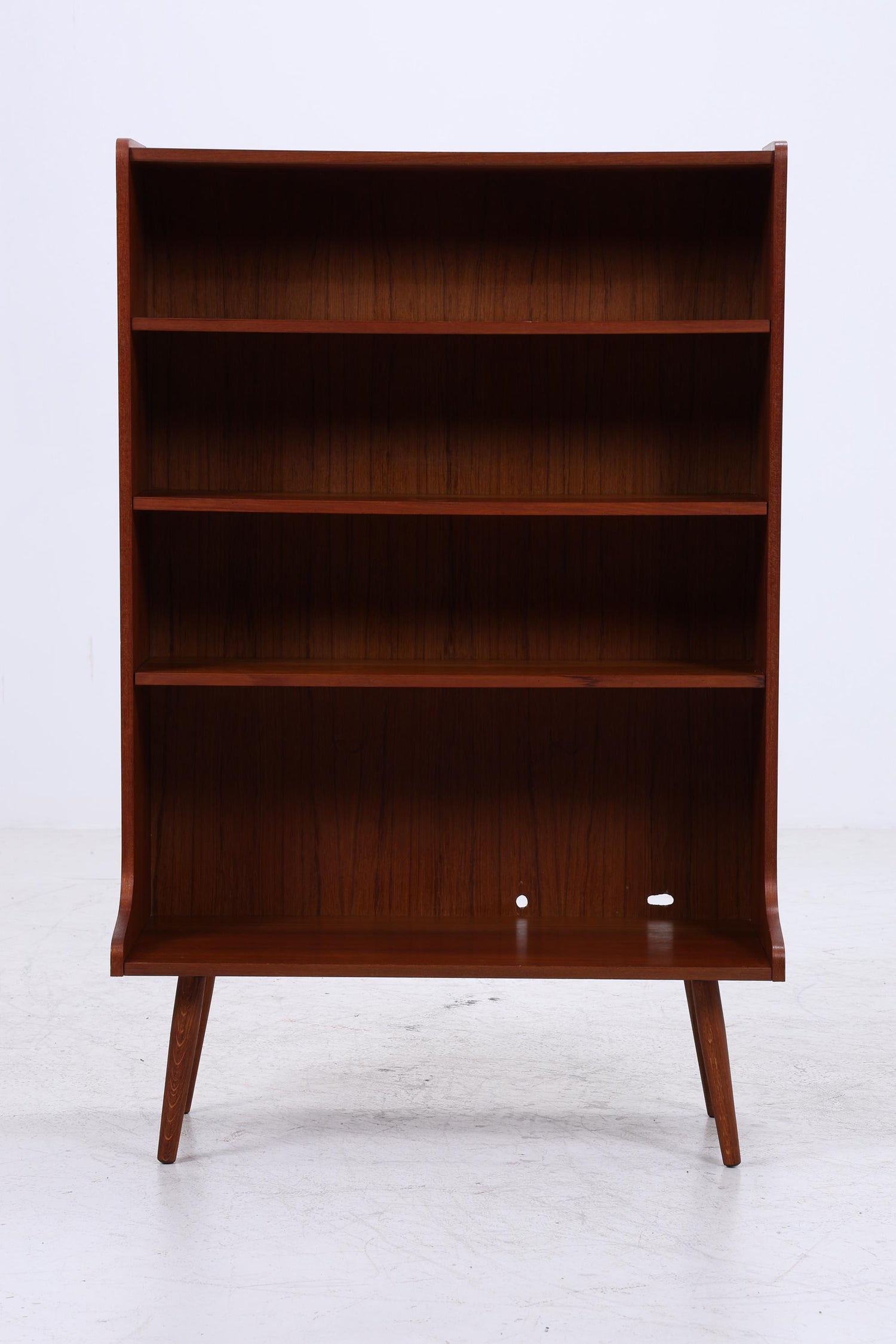 Vintage Teak Bücherregal | Mid Century Regal | 60er Retro Holz Aufbewahrung