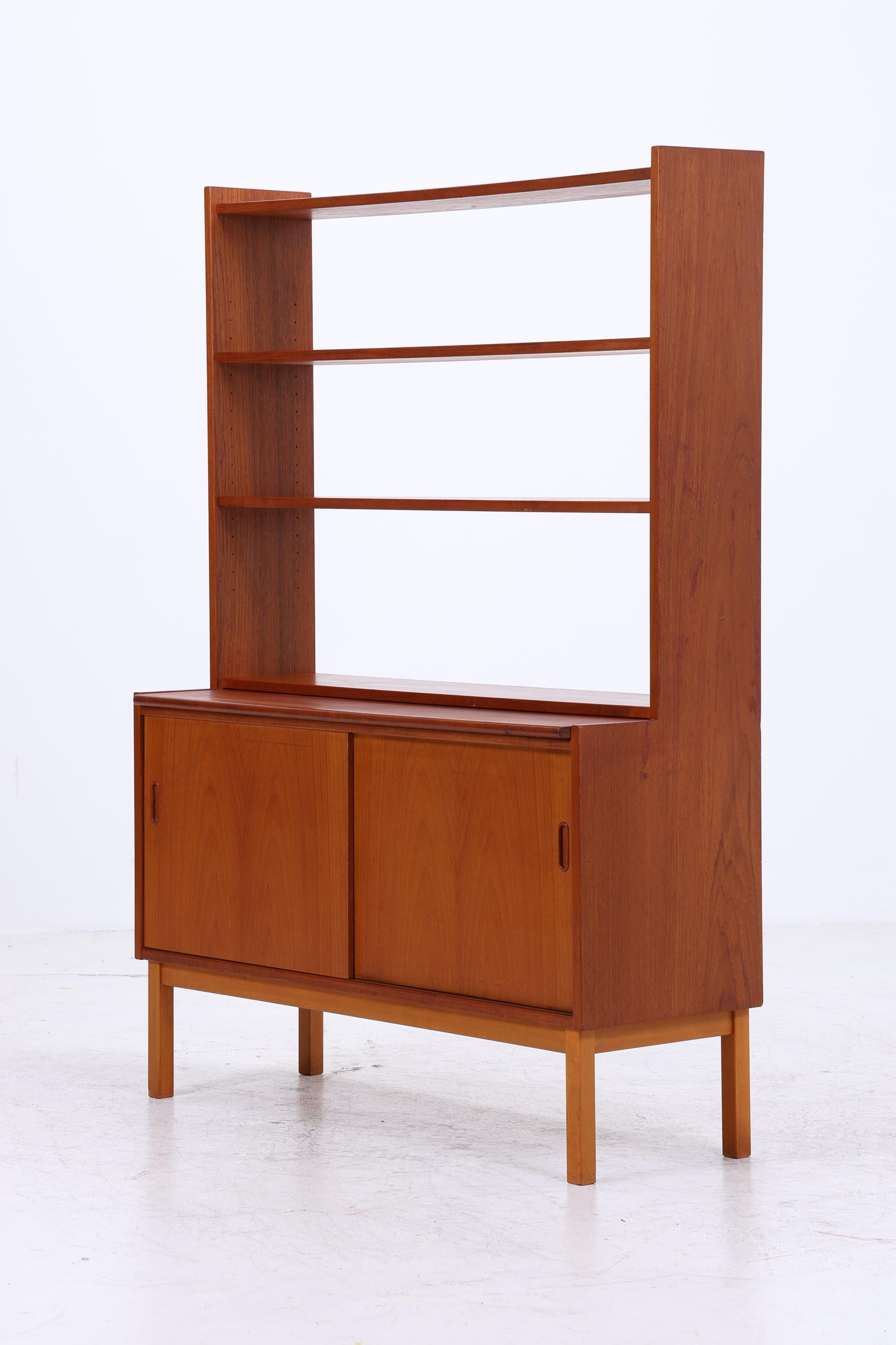 Vintage Teak Bücherregal | Mid Century Regal | 60er Retro Holz Aufbewahrung