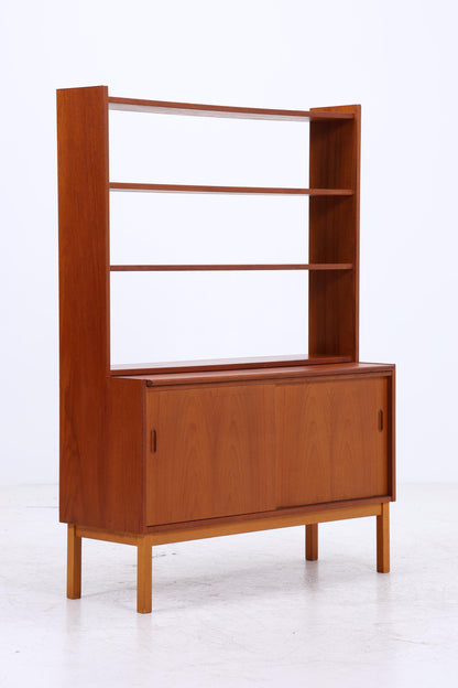 Vintage Teak Bücherregal | Mid Century Regal | 60er Retro Holz Aufbewahrung