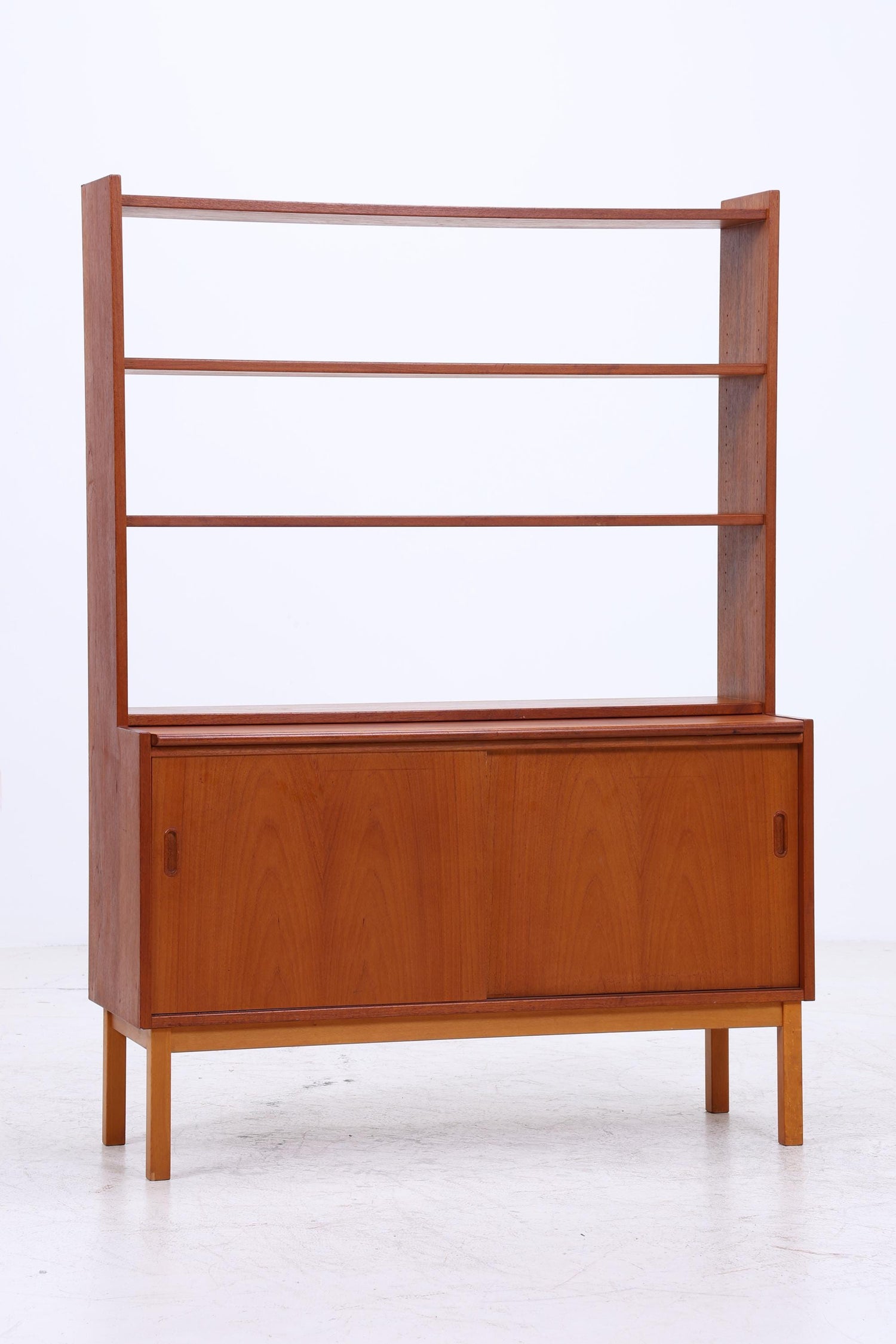 Vintage Teak Bücherregal | Mid Century Regal | 60er Retro Holz Aufbewahrung