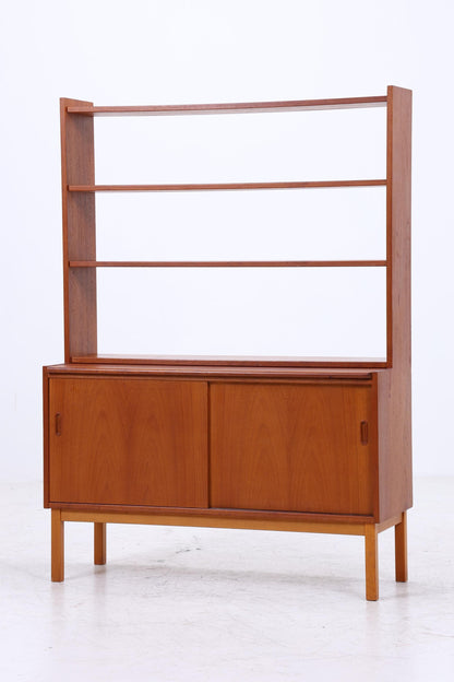 Vintage Teak Bücherregal | Mid Century Regal | 60er Retro Holz Aufbewahrung
