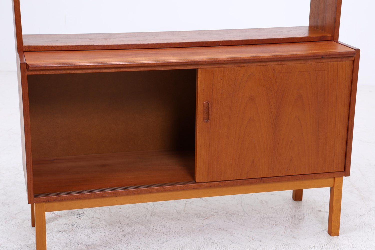 Vintage Teak Bücherregal | Mid Century Regal | 60er Retro Holz Aufbewahrung