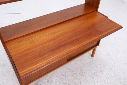 Vintage Teak Bücherregal | Mid Century Regal | 60er Retro Holz Aufbewahrung