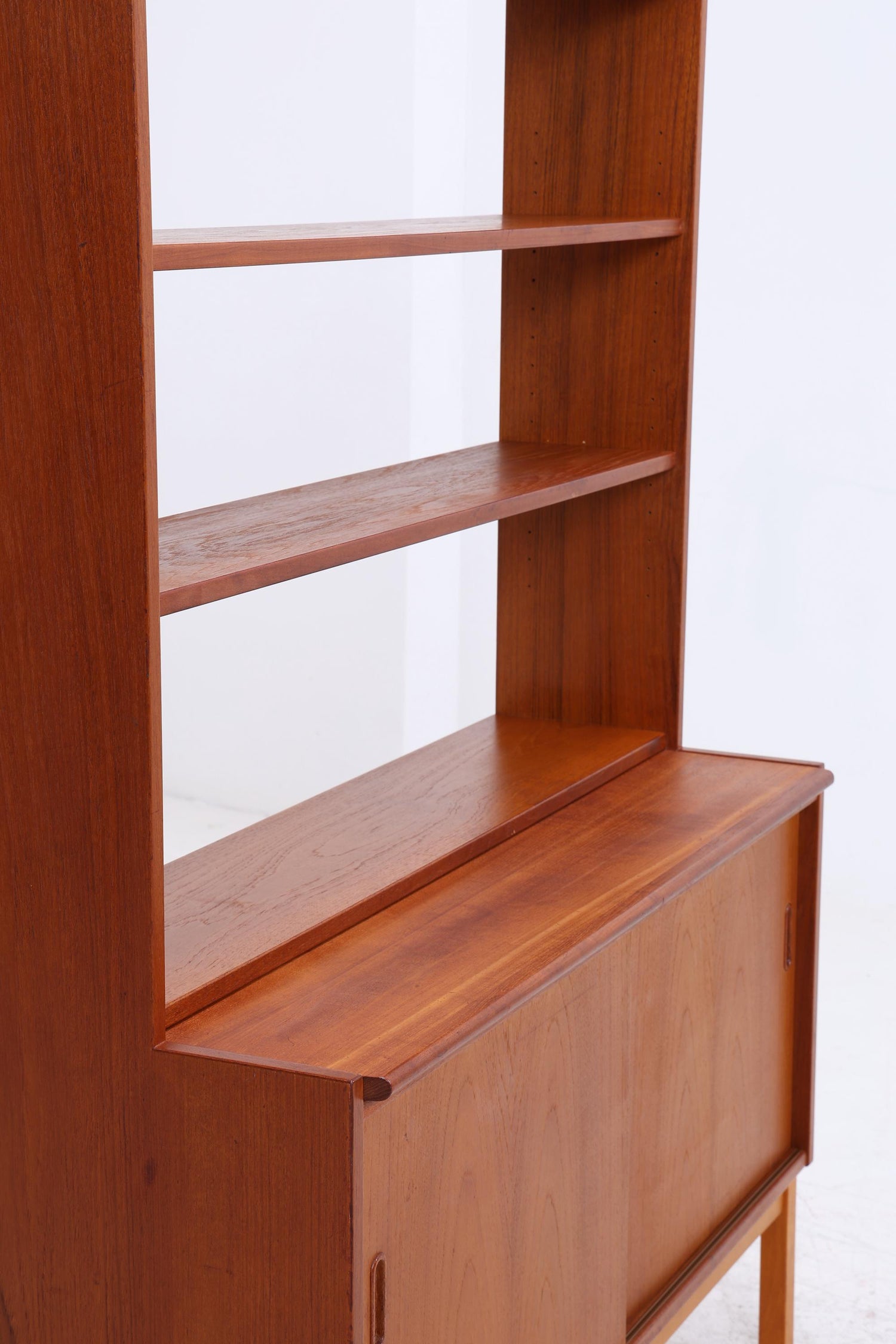Vintage Teak Bücherregal | Mid Century Regal | 60er Retro Holz Aufbewahrung