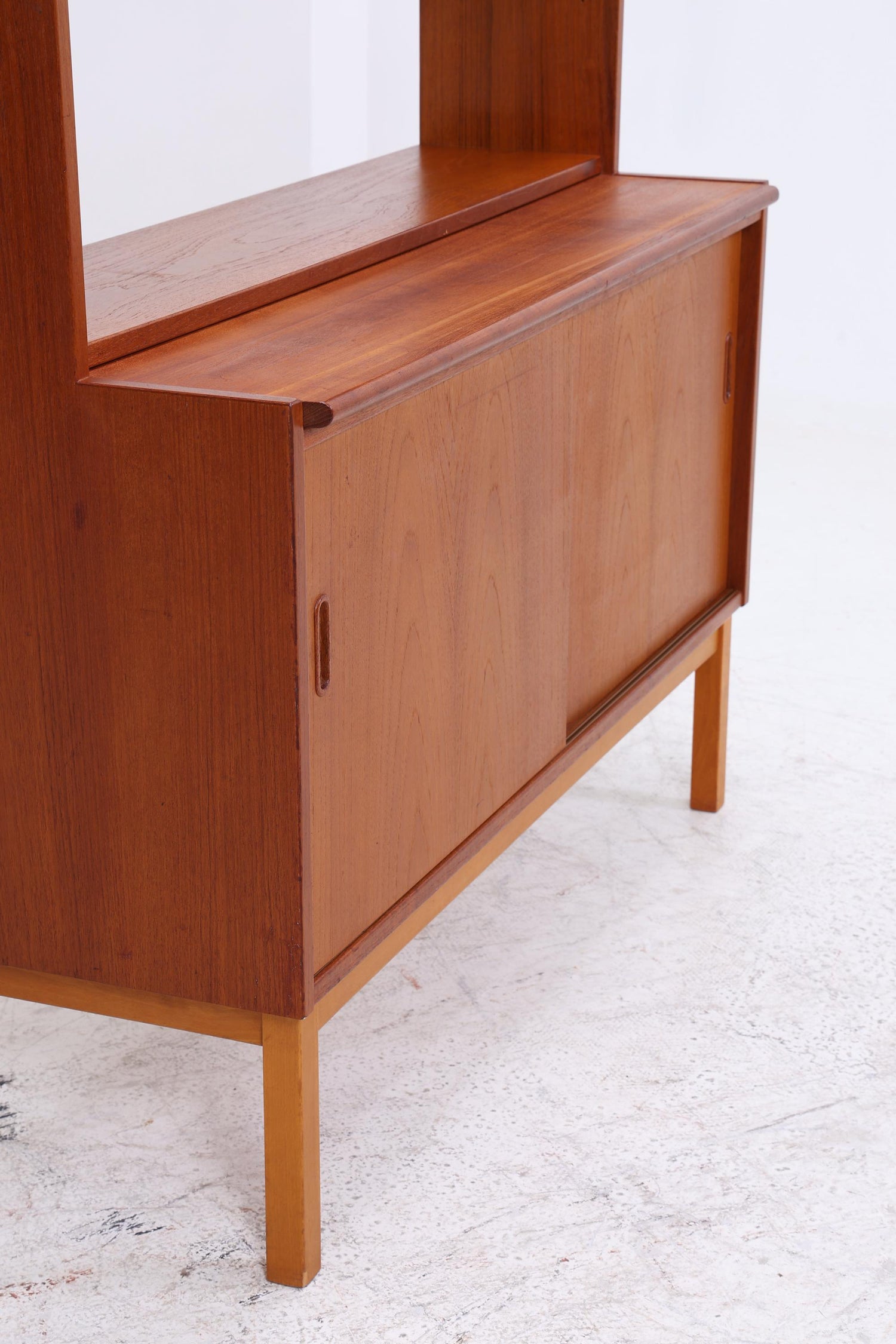 Vintage Teak Bücherregal | Mid Century Regal | 60er Retro Holz Aufbewahrung