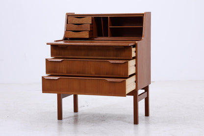 Vintage Teak Sekretär 60er Jahre | Mid Century Schrank Arbeitstisch Retro Holz Aufbewahrung Frisierkommode