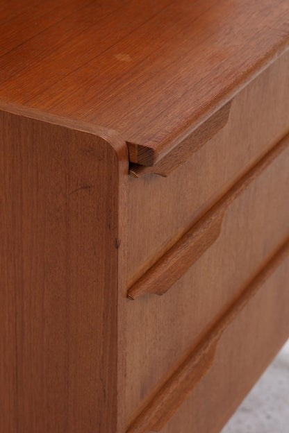 Vintage Teak Sekretär 60er Jahre | Mid Century Schrank Arbeitstisch Retro Holz Aufbewahrung Frisierkommode