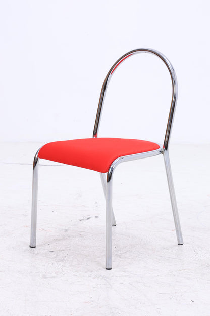 2er Set Chrom Stühle | Mid Century Designklassiker | Vintage Stuhl | Retro Stuhl