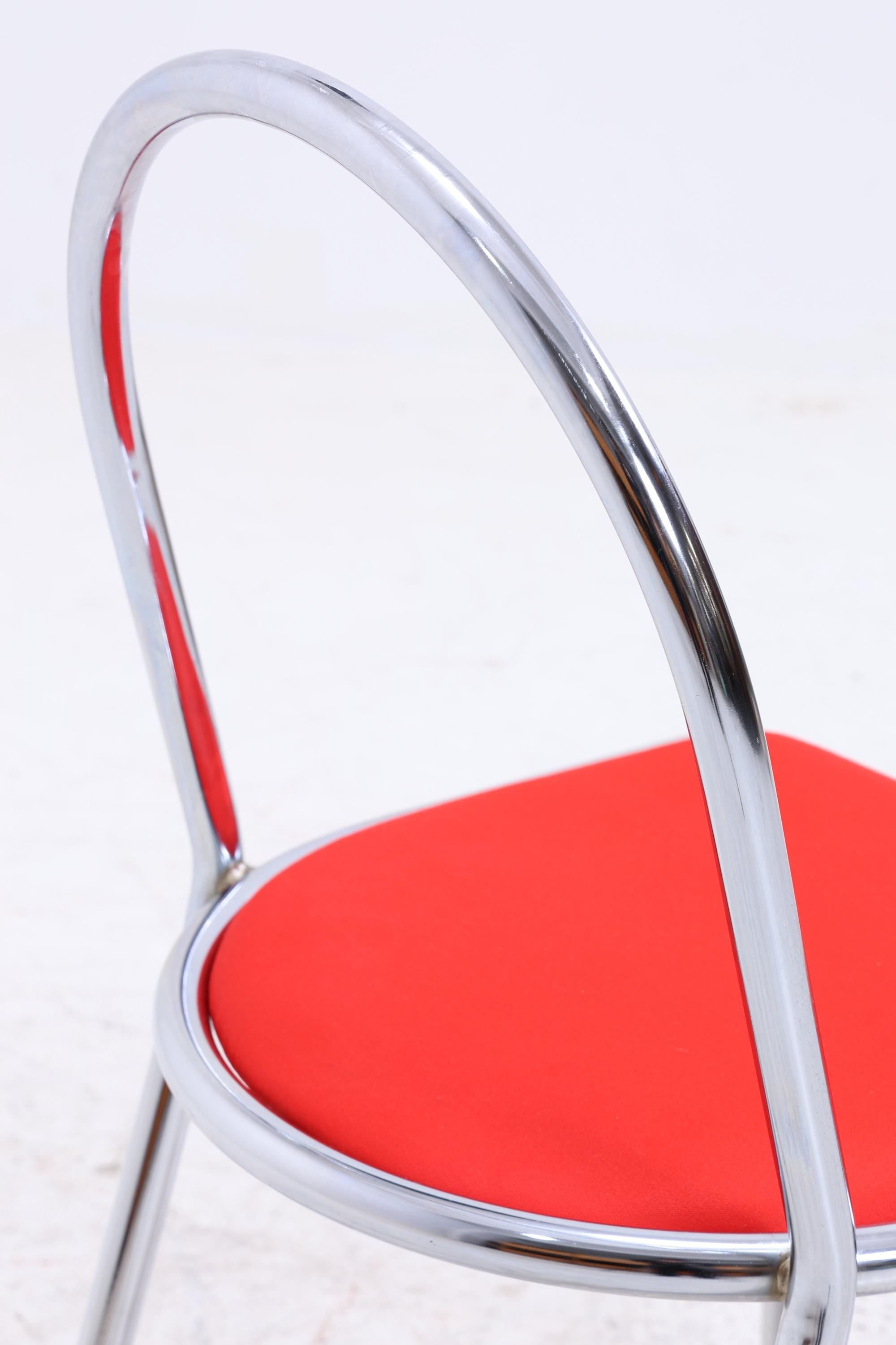 2er Set Chrom Stühle | Mid Century Designklassiker | Vintage Stuhl | Retro Stuhl