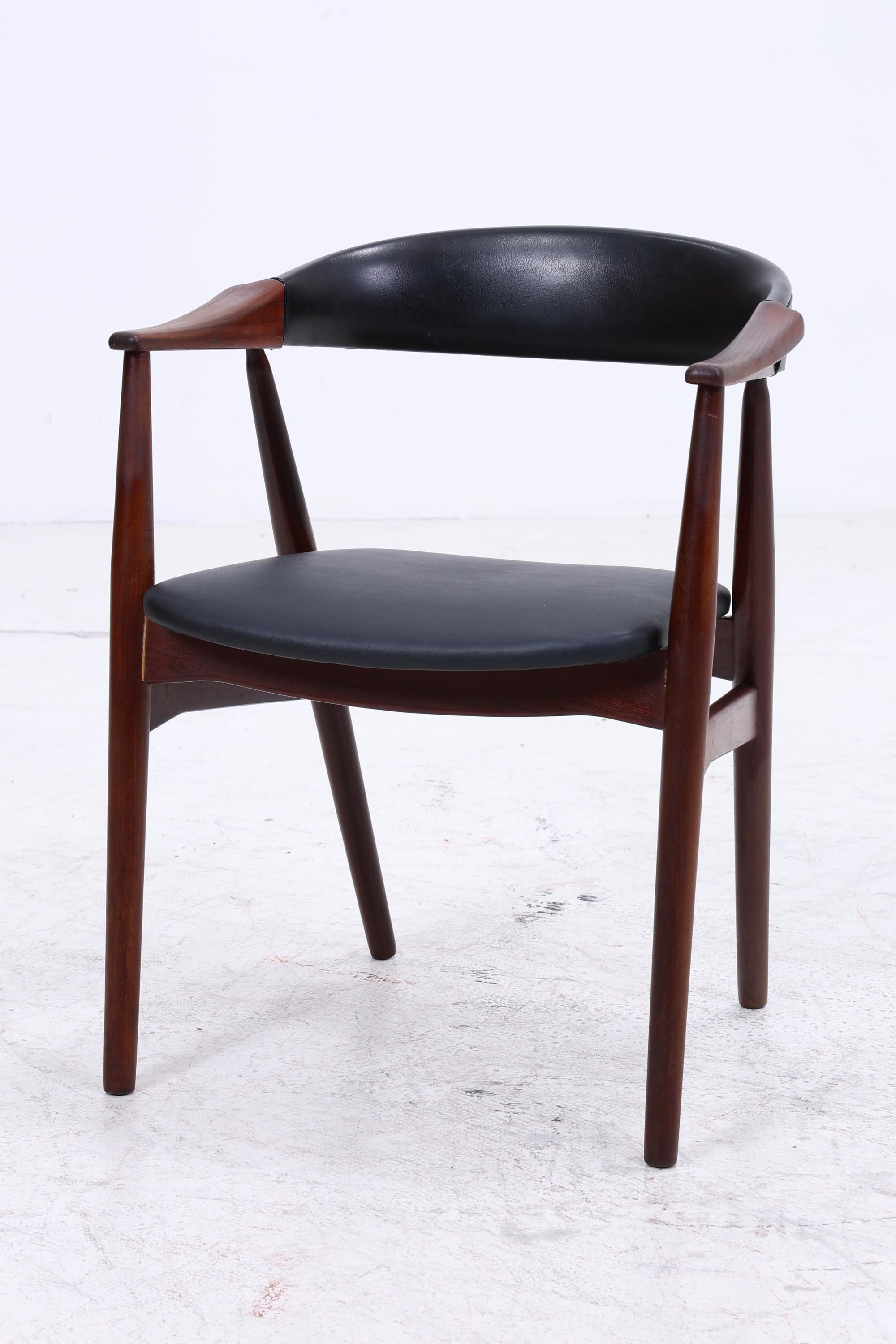 Vintage Teak Stuhl von Th. Harlev für Farstrup Møbler | Danish Design Mid Century Esszimmerstuhl