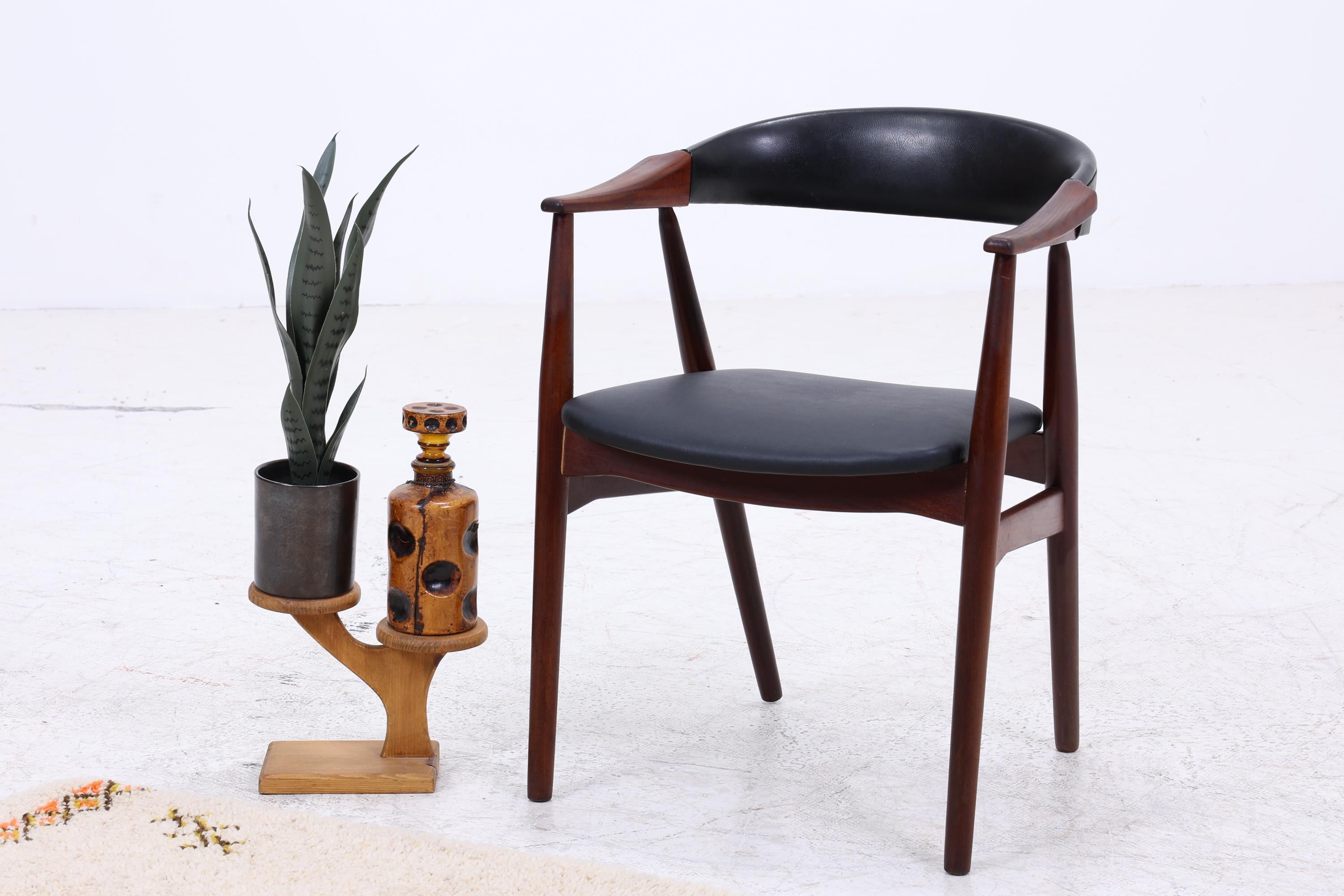 Vintage Teak Stuhl von Th. Harlev für Farstrup Møbler | Danish Design Mid Century Esszimmerstuhl