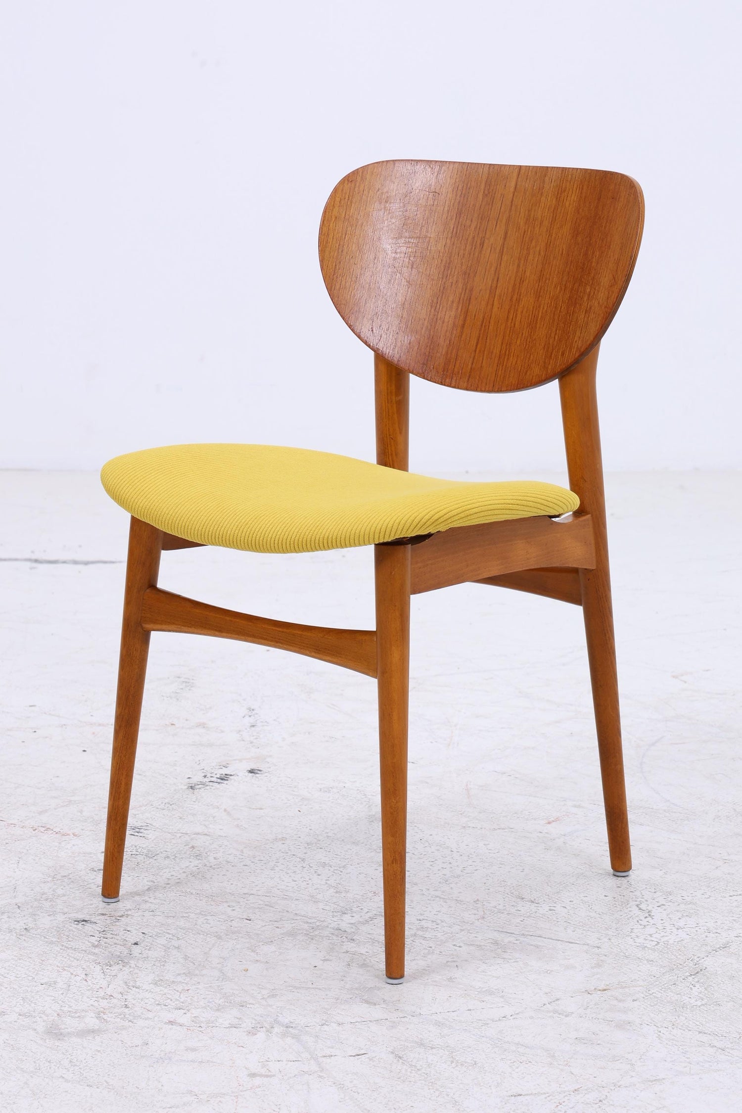 4er Set Vintage Teak Stühle | Mid Century Stuhl 60er Jahre | Danish Design Küchenstuhl Holz