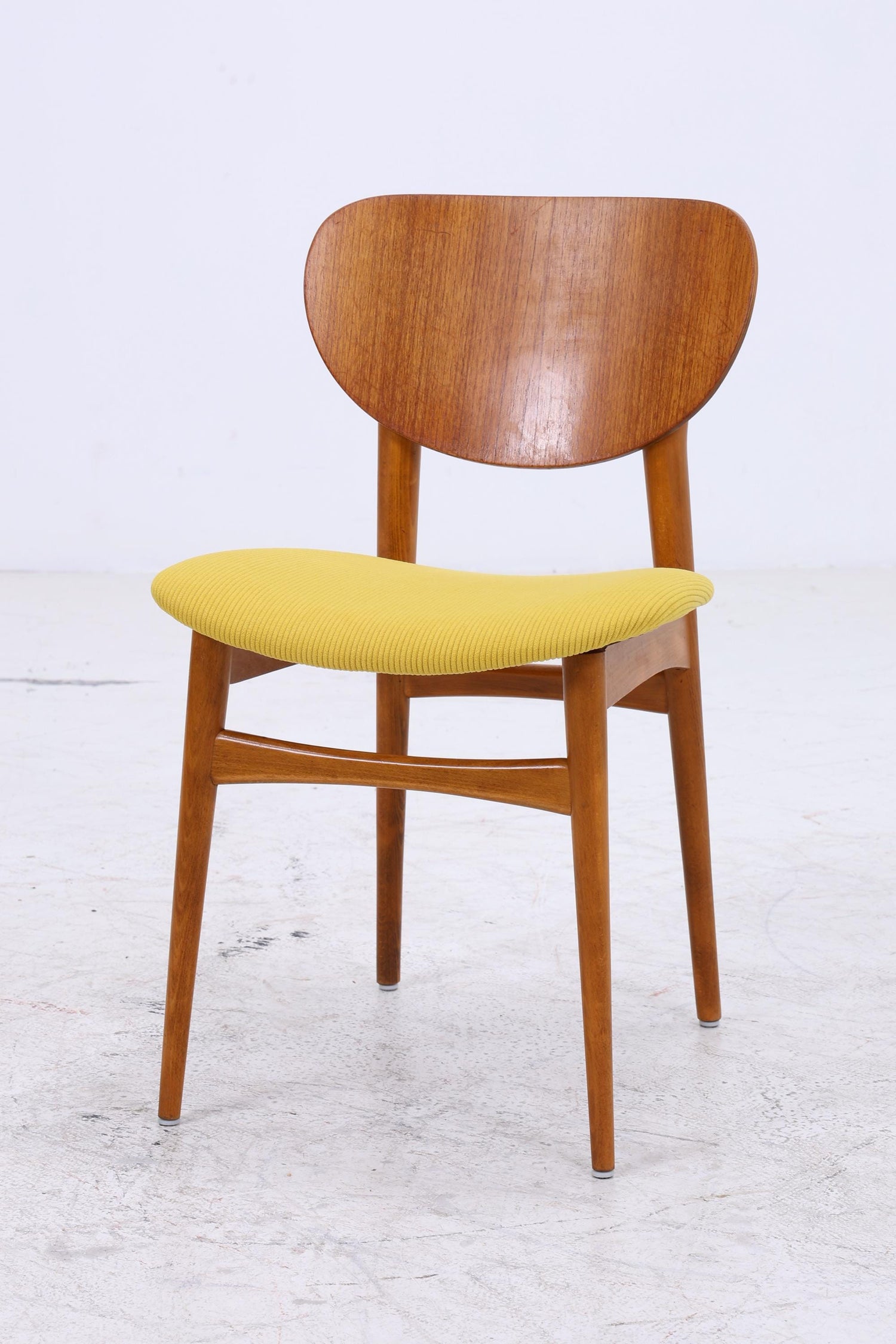 4er Set Vintage Teak Stühle | Mid Century Stuhl 60er Jahre | Danish Design Küchenstuhl Holz