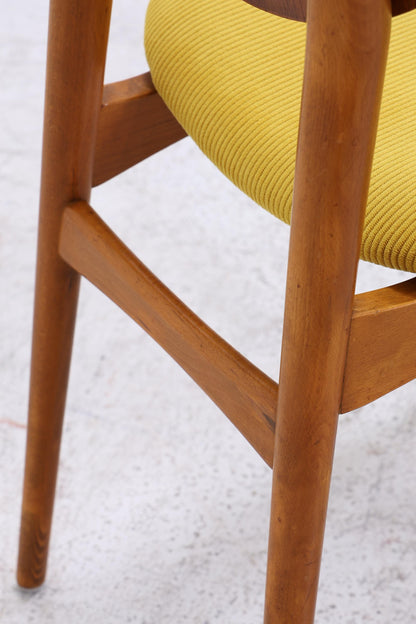 4er Set Vintage Teak Stühle | Mid Century Stuhl 60er Jahre | Danish Design Küchenstuhl Holz