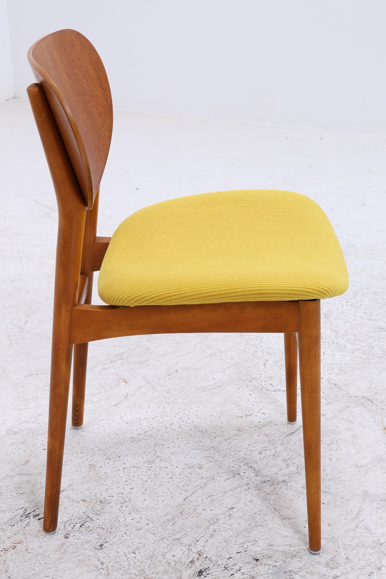 4er Set Vintage Teak Stühle | Mid Century Stuhl 60er Jahre | Danish Design Küchenstuhl Holz
