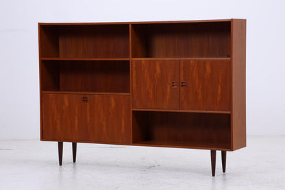 Vintage Teak Highboard 60er Jahre | Mid Century Sideboard Schrank Holz Aufbewahrung