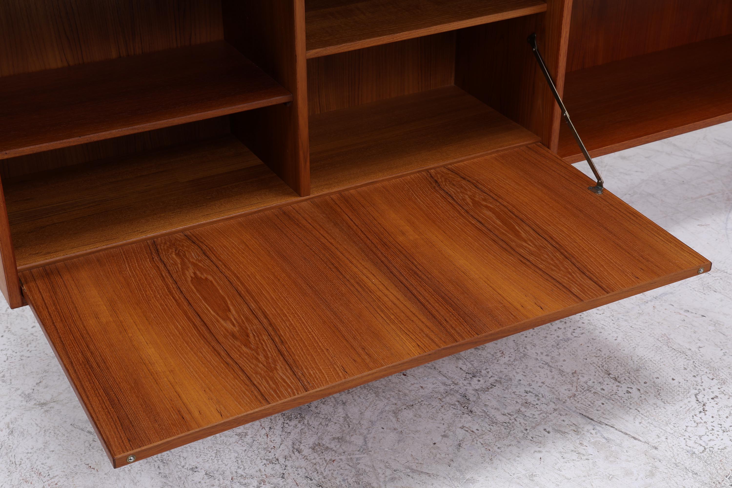 Vintage Teak Highboard 60er Jahre | Mid Century Sideboard Schrank Holz Aufbewahrung