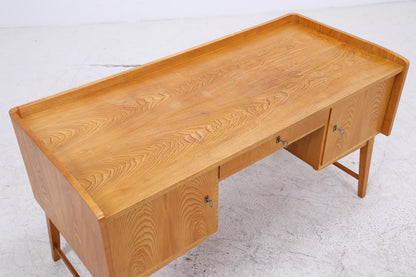 Vintage Schreibtisch aus Esche | Mid-Century Bürotisch 60er Jahre Design
