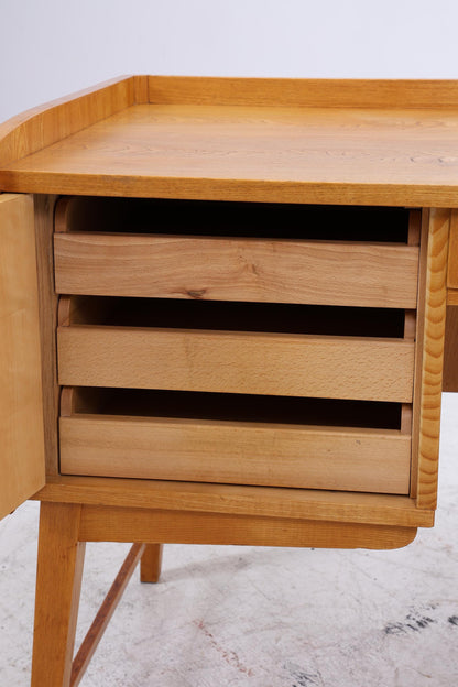 Vintage Schreibtisch aus Esche | Mid-Century Bürotisch 60er Jahre Design
