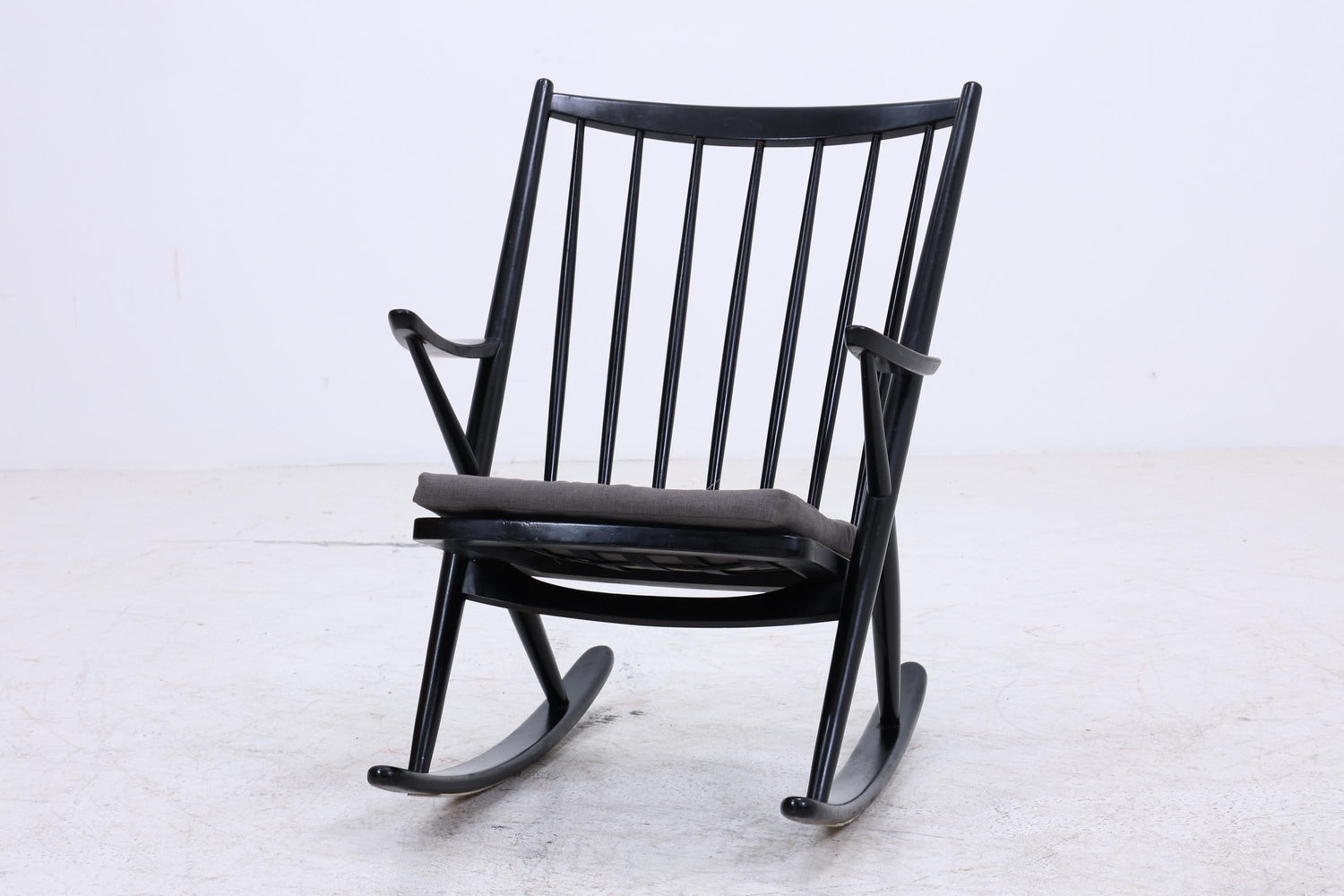 Vintage Schaukelstuhl Modell 182 Rocking Chair von Frank Reenskaug für Bramin | Danish Design Mid Century Sessel