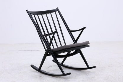 Vintage Schaukelstuhl Modell 182 Rocking Chair von Frank Reenskaug für Bramin | Danish Design Mid Century Sessel
