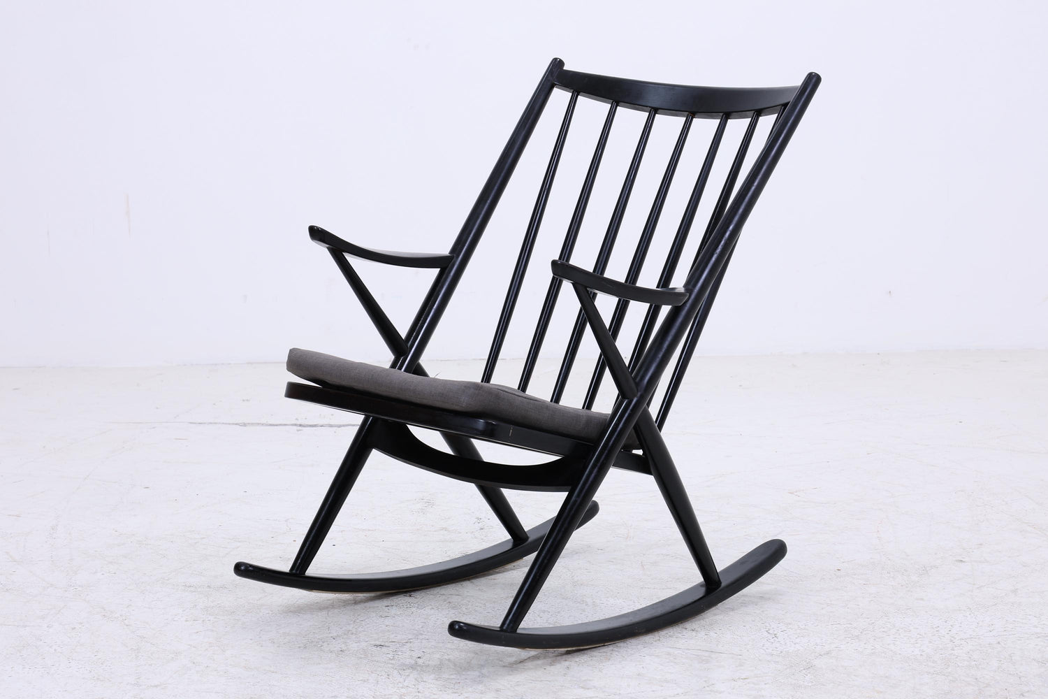 Vintage Schaukelstuhl Modell 182 Rocking Chair von Frank Reenskaug für Bramin | Danish Design Mid Century Sessel