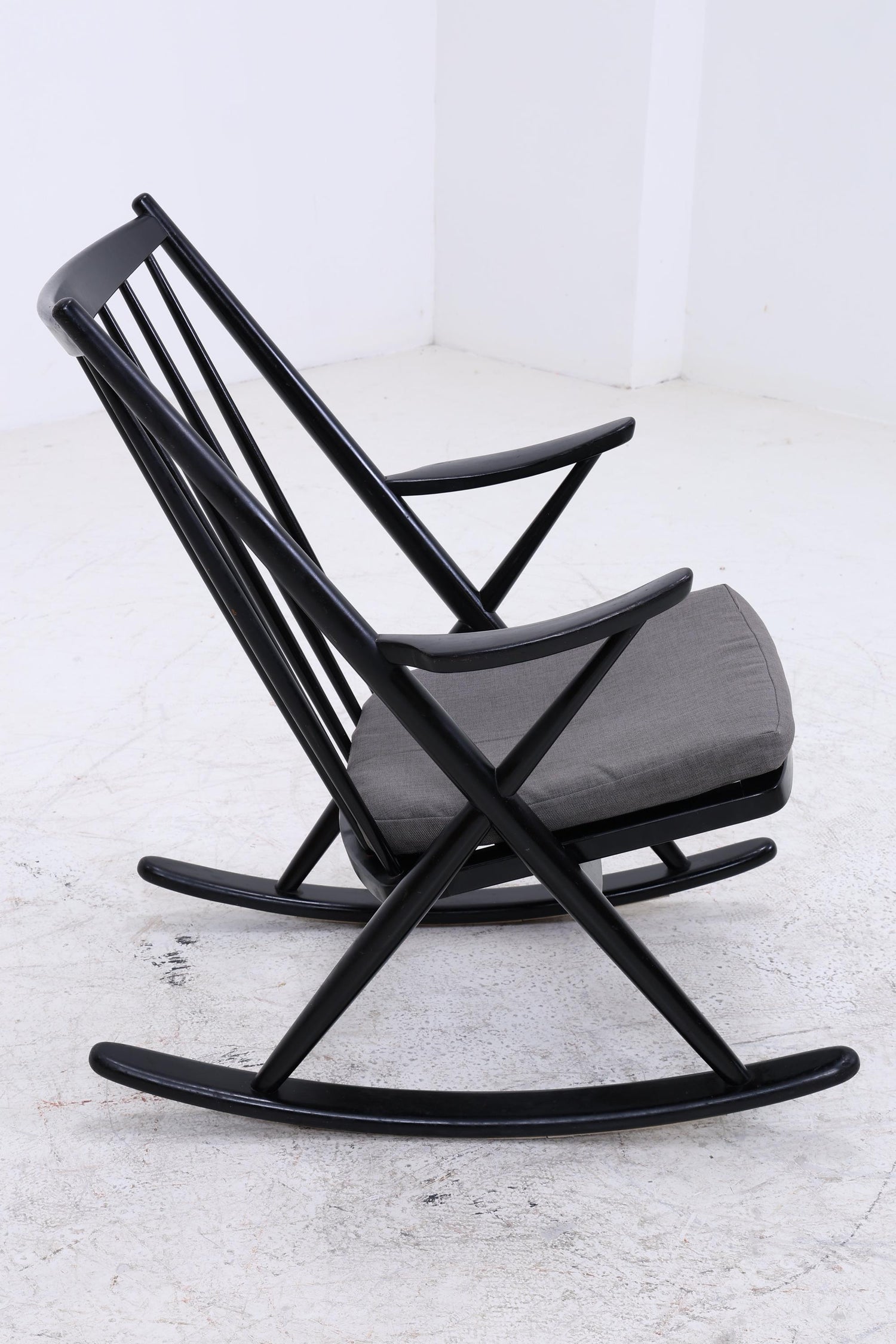 Vintage Schaukelstuhl Modell 182 Rocking Chair von Frank Reenskaug für Bramin | Danish Design Mid Century Sessel
