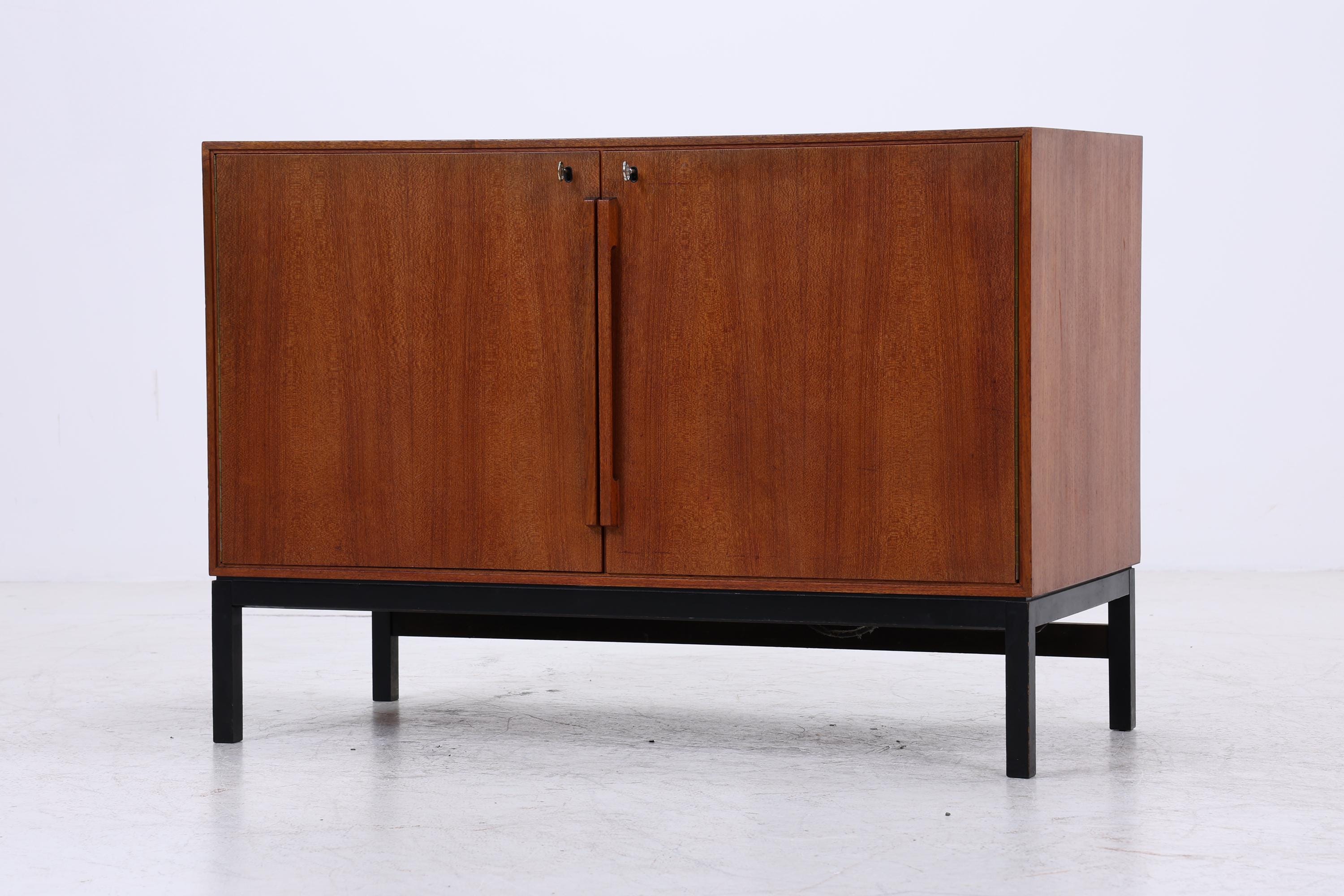 Vintage Teak Barschrank von Bernadotte &amp; Björn für Atlas Silkeborg | Mid Century Minibar mit Kühlschrank