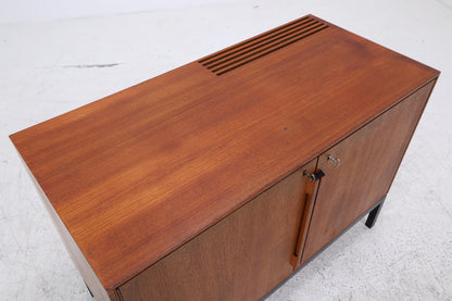 Vintage Teak Barschrank von Bernadotte &amp; Björn für Atlas Silkeborg | Mid Century Minibar mit Kühlschrank