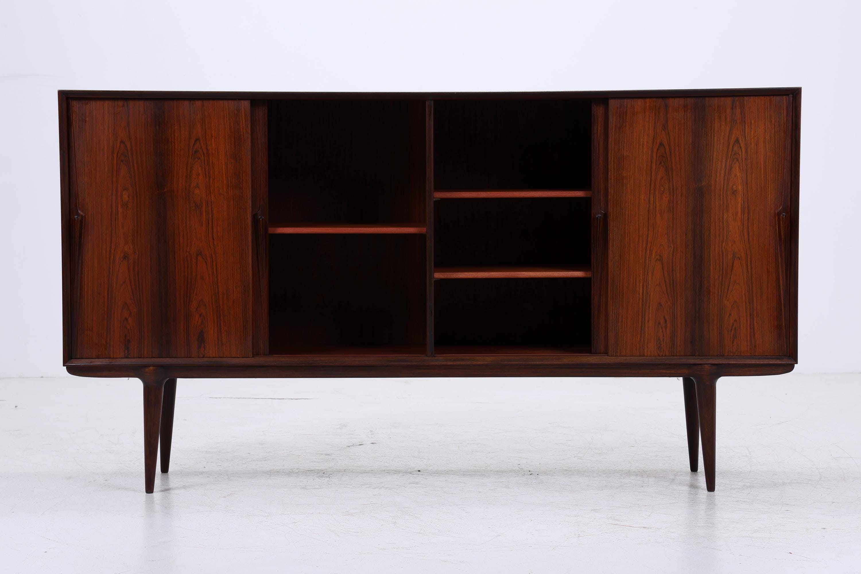 Vintage Palisander Highboard von Omann Jun | Mid Century Sideboard Schubladen Schrank Holz Aufbewahrung