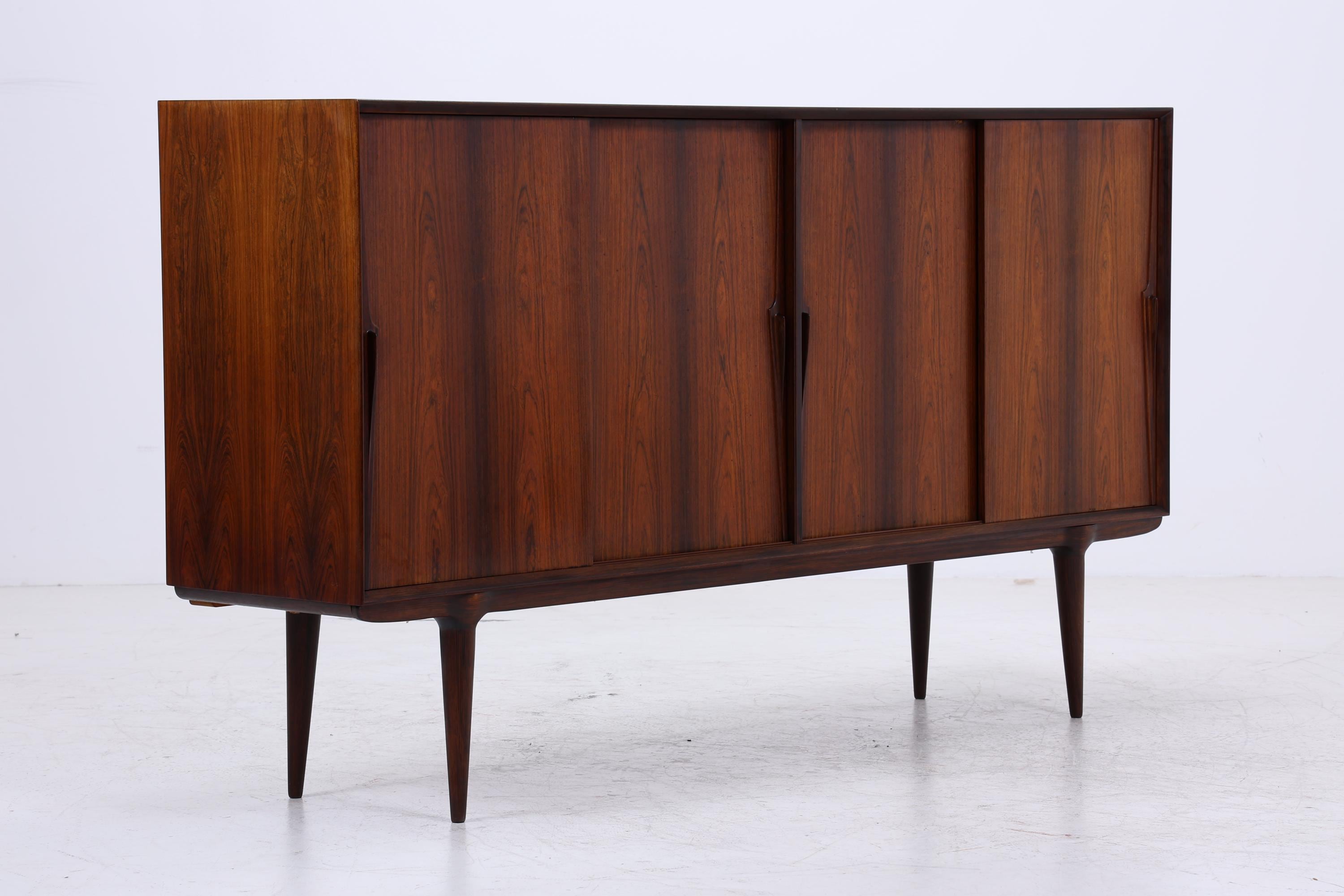 Vintage Palisander Highboard von Omann Jun | Mid Century Sideboard Schubladen Schrank Holz Aufbewahrung