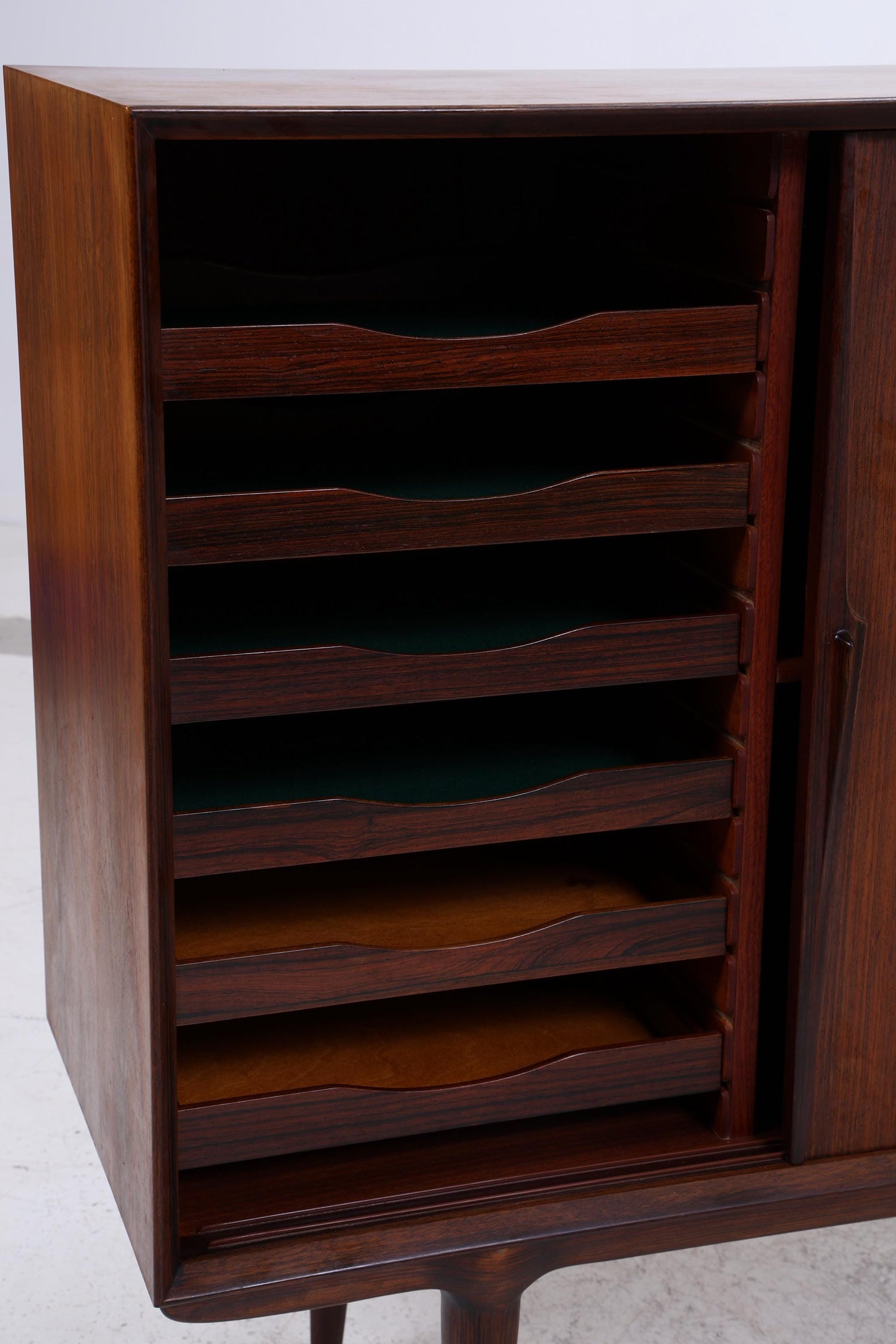 Vintage Palisander Highboard von Omann Jun | Mid Century Sideboard Schubladen Schrank Holz Aufbewahrung