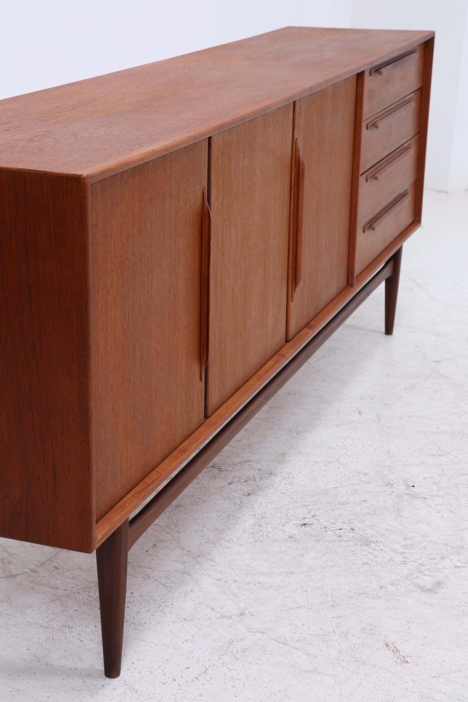 Vintage Teak Sideboard von Heinrich Riestenpatt für RT Möbel | Mid Century Modell RT200 Anrichte Retro Holz Aufbewahrung