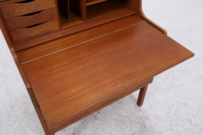 Vintage Teak Sekretär 60er Jahre | Mid Century Schrank Arbeitstisch Retro Holz Aufbewahrung Frisierkommode