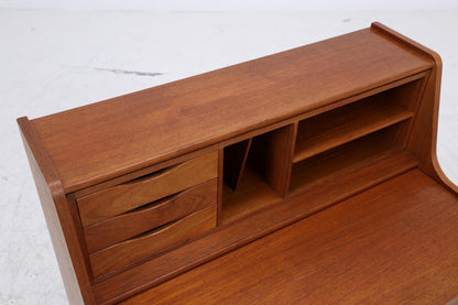 Vintage Teak Sekretär 60er Jahre | Mid Century Schrank Arbeitstisch Retro Holz Aufbewahrung Frisierkommode